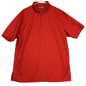 Callaway Golf Polo Red Opti Dry Performance Wicking Short Sleeve Mens Large
